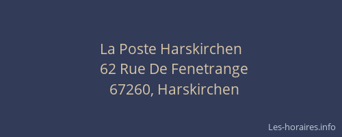 La Poste Harskirchen