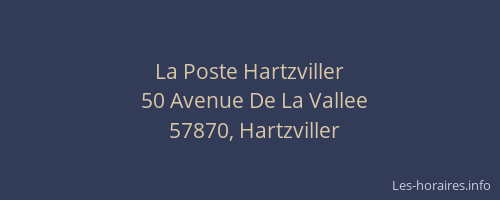 La Poste Hartzviller