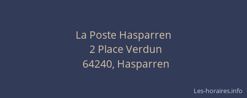 La Poste Hasparren
