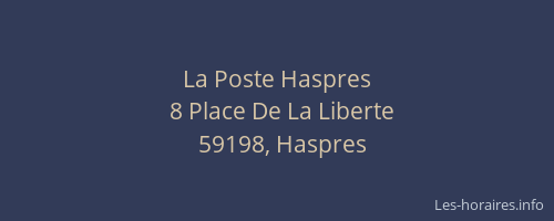 La Poste Haspres