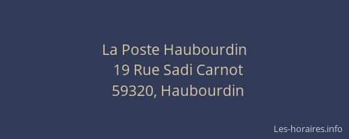 La Poste Haubourdin