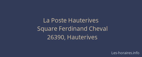 La Poste Hauterives