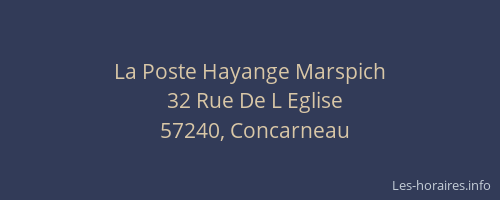 La Poste Hayange Marspich