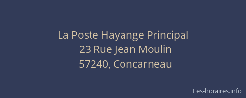 La Poste Hayange Principal