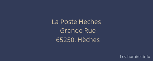 La Poste Heches