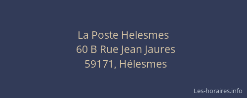 La Poste Helesmes