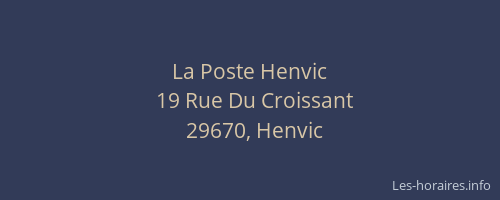La Poste Henvic