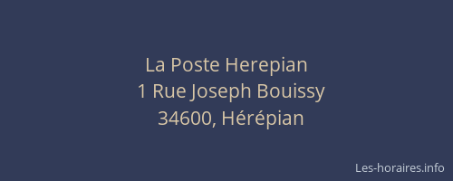 La Poste Herepian