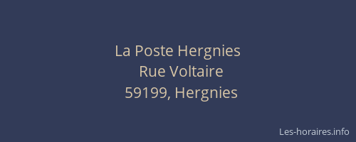 La Poste Hergnies
