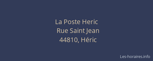 La Poste Heric