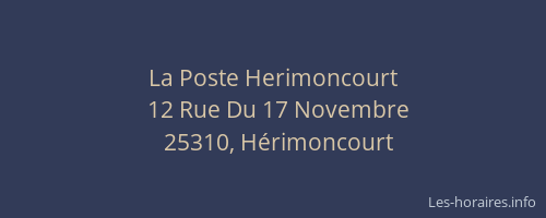 La Poste Herimoncourt