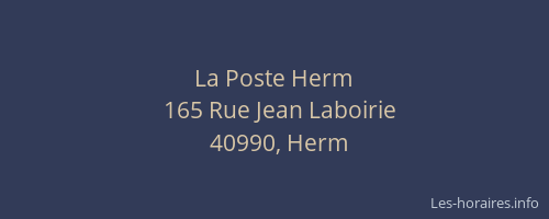 La Poste Herm