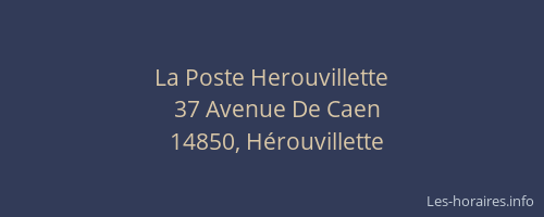 La Poste Herouvillette