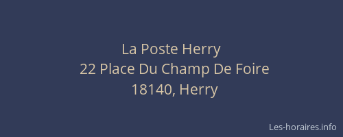 La Poste Herry