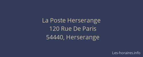 La Poste Herserange