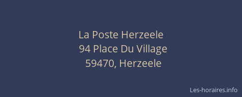 La Poste Herzeele