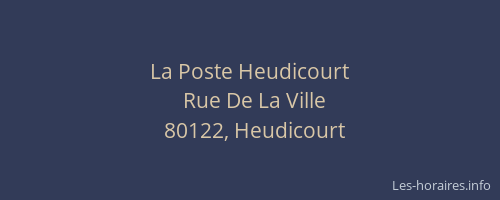 La Poste Heudicourt