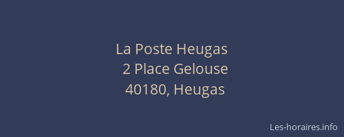 La Poste Heugas