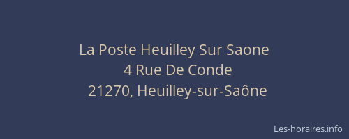 La Poste Heuilley Sur Saone