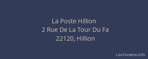 La Poste Hillion