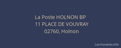 La Poste HOLNON BP