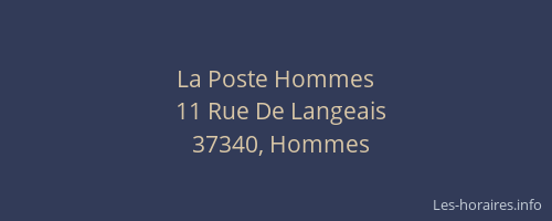 La Poste Hommes
