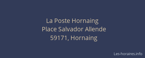 La Poste Hornaing