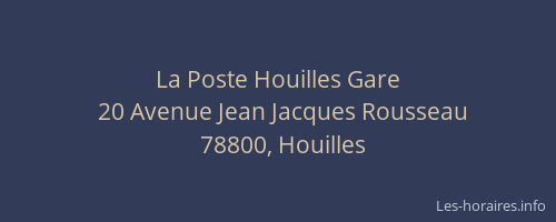 La Poste Houilles Gare
