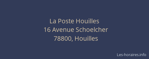 La Poste Houilles