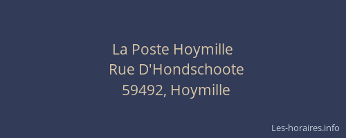 La Poste Hoymille