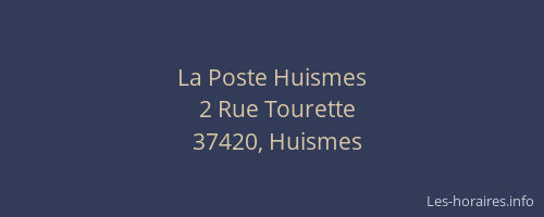 La Poste Huismes