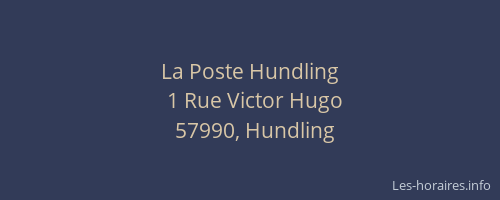 La Poste Hundling