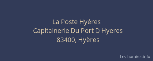 La Poste Hyéres