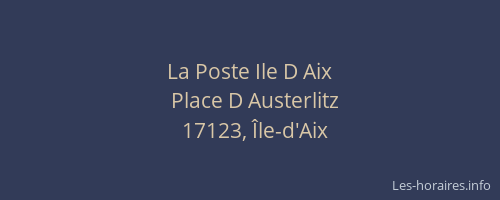 La Poste Ile D Aix