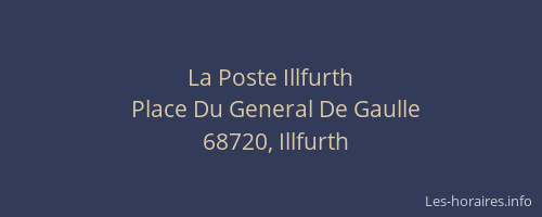 La Poste Illfurth