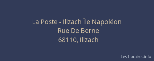 La Poste - Illzach &Icirc;le Napol&eacute;on