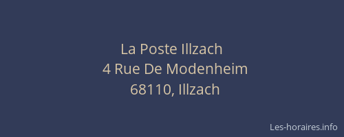 La Poste Illzach