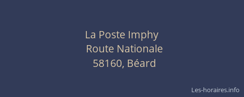 La Poste Imphy