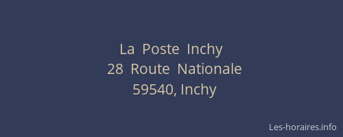 La  Poste  Inchy