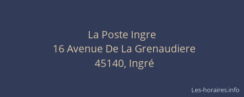La Poste Ingre