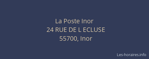 La Poste Inor