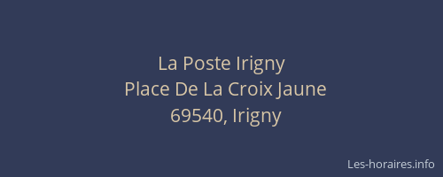La Poste Irigny