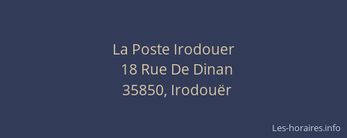 La Poste Irodouer