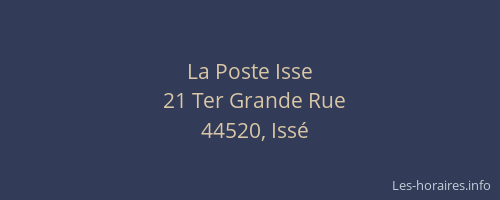 La Poste Isse