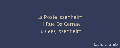 La Poste Issenheim