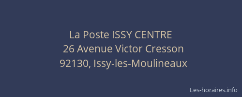 La Poste ISSY CENTRE