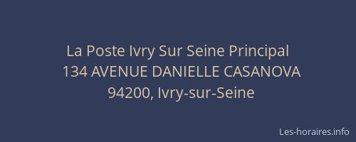 La Poste Ivry Sur Seine Principal
