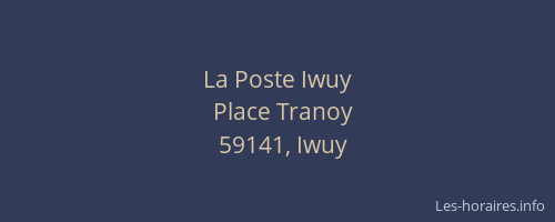 La Poste Iwuy