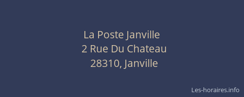 La Poste Janville