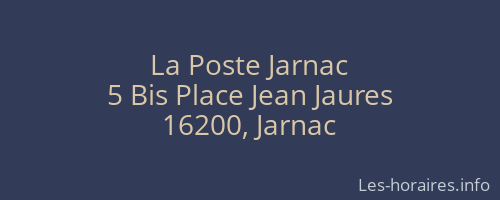 La Poste Jarnac